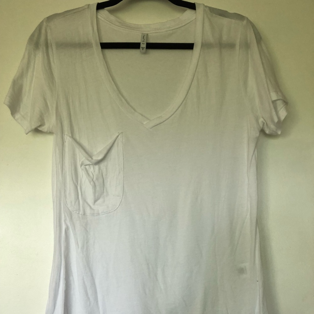 Z Supply White Pocket Tee